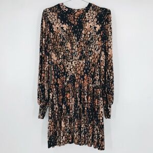 Free People Floral Long Sleeve Dress
